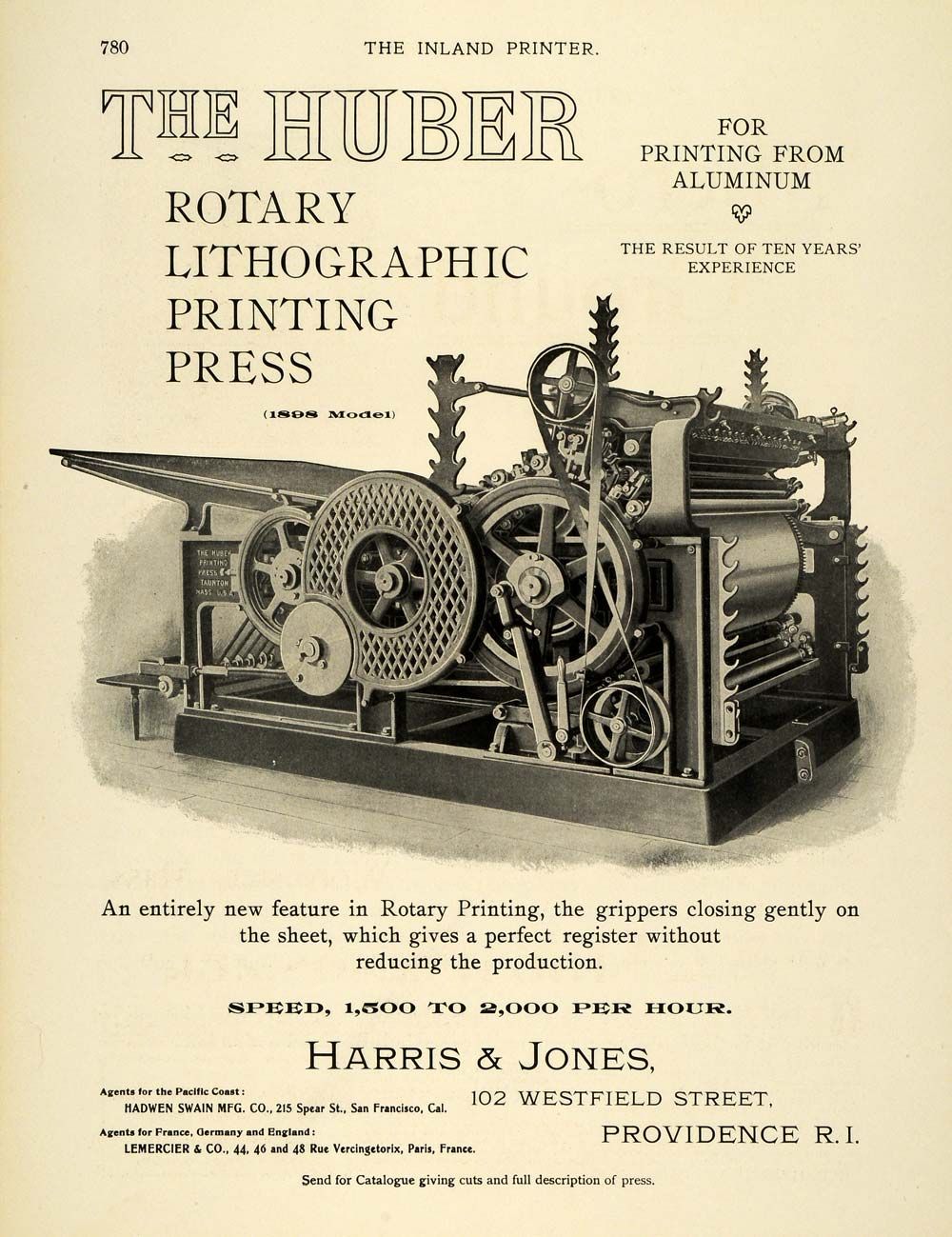 Lithographic printer poster